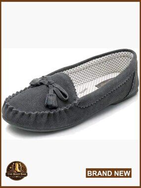 Women's Soft Faux Fur Mocc with Anti-Slip Sole